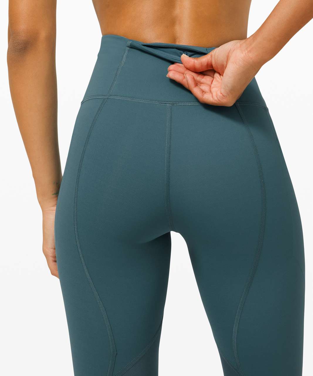 Lululemon Pace Rival High-Rise Crop 22 - Desert Teal - lulu fanatics