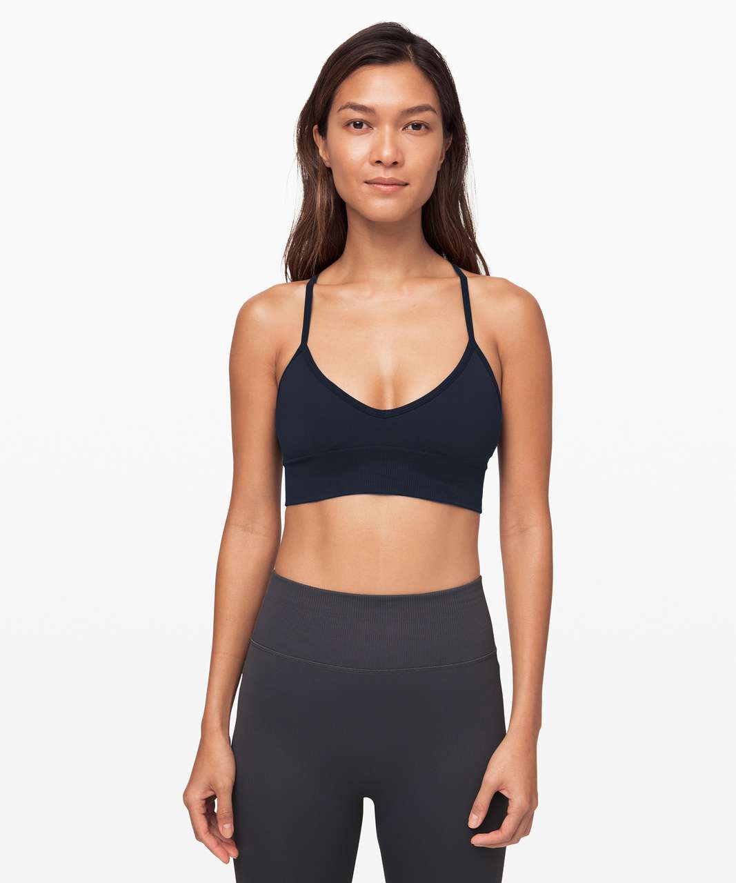 Lululemon Ebb To Street Bra *Light Support, A/B Cup - True Navy - lulu  fanatics