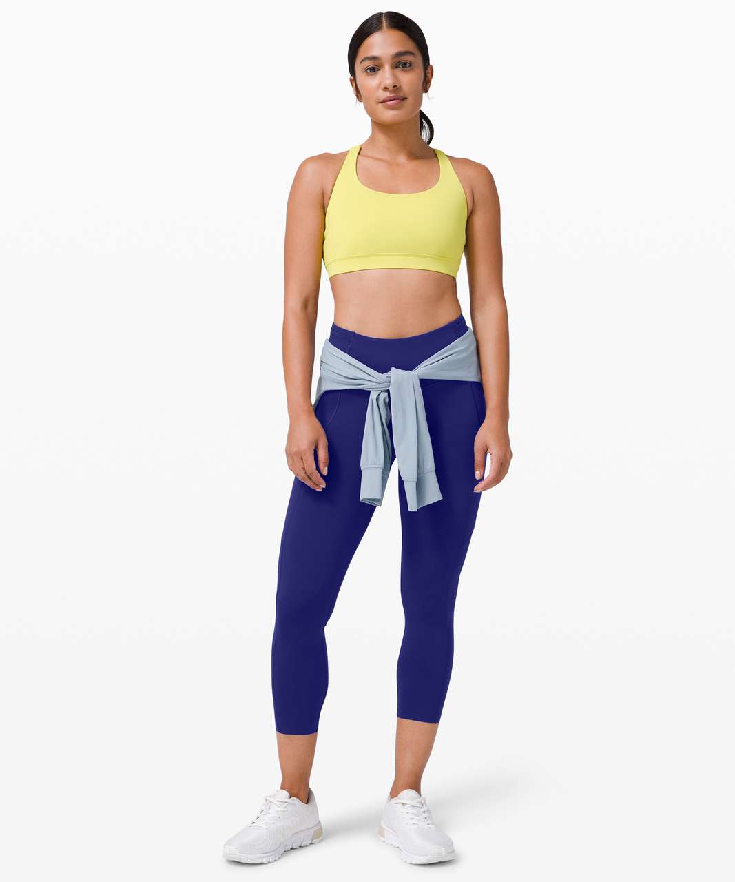 Lululemon Fast and Free Reflective High-Rise Crop 23 Pockets *Updated -  Black - lulu fanatics