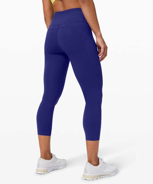 Lululemon Fast and Free Reflective High-Rise Crop 19 - Larkspur