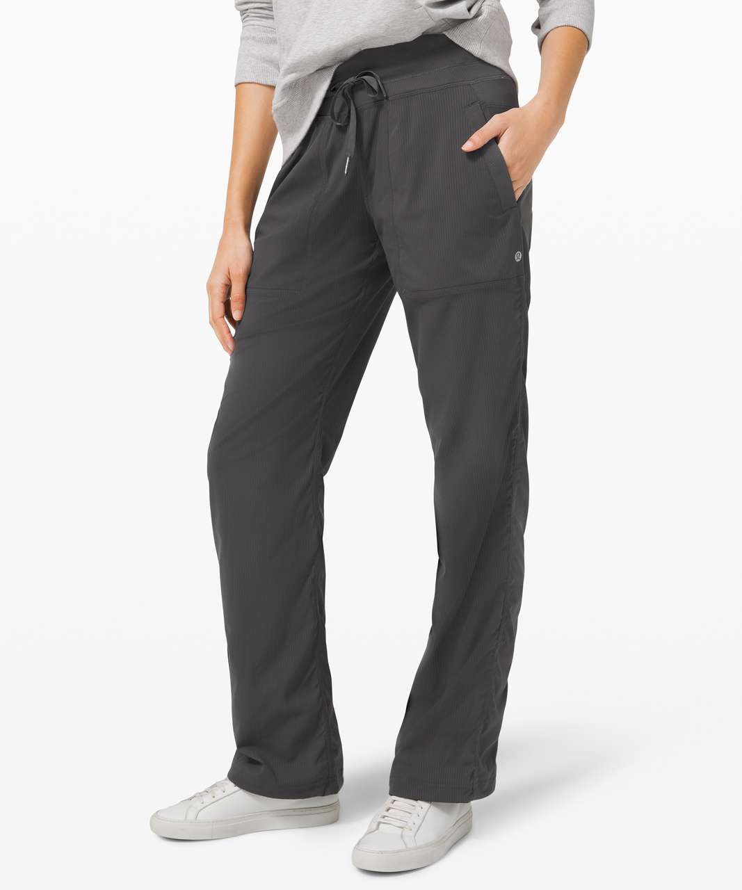 LULULEMON Dance Studio Pants Gray Unlined Women's Size: 12 Yoga 26