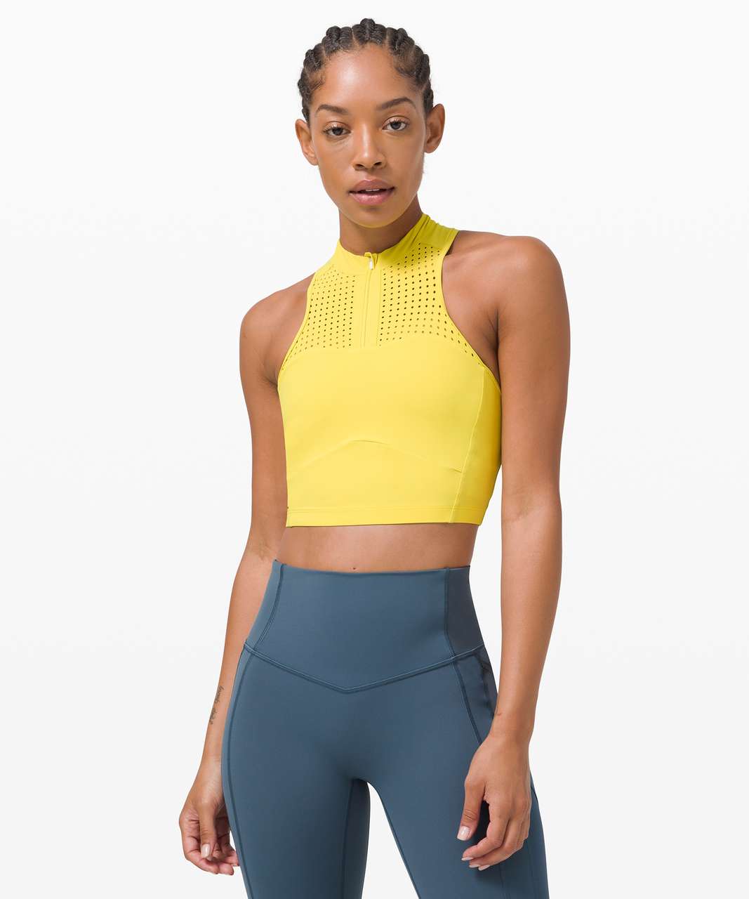 Lululemon Energy Bra *Medium Support, B–D Cup - Yellow Serpentine