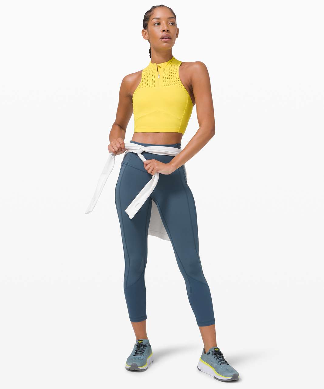 Lululemon Flow Y Bra Nulu *Light Support, B/C Cup - Yellow Serpentine -  lulu fanatics