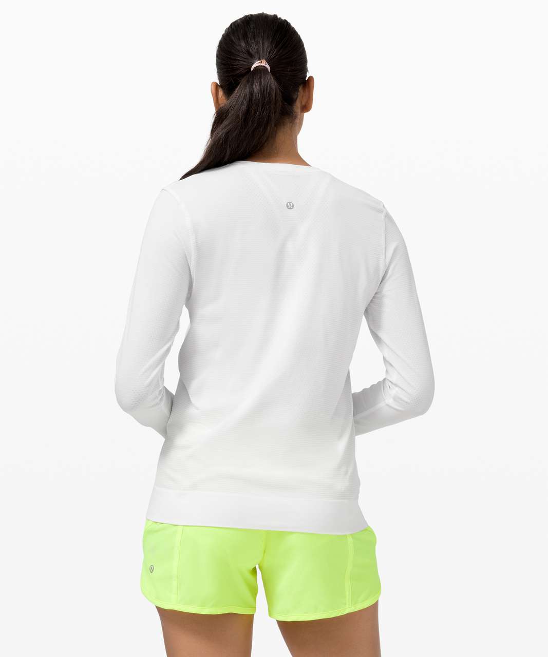 Lululemon Swiftly Breathe Short Sleeve Shirt - White / White - lulu fanatics