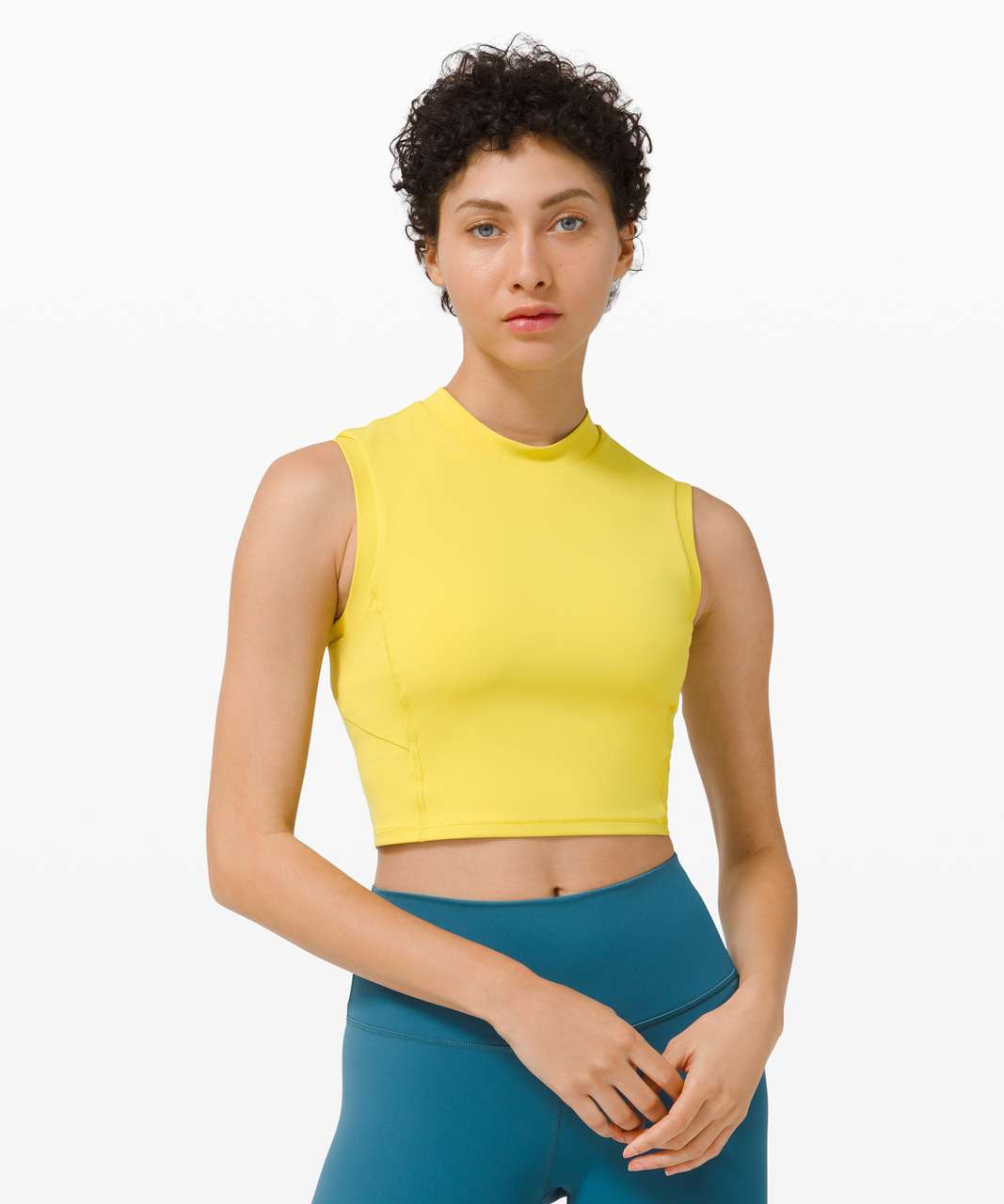 Lululemon Sweat Intention Tank - Yellow Serpentine