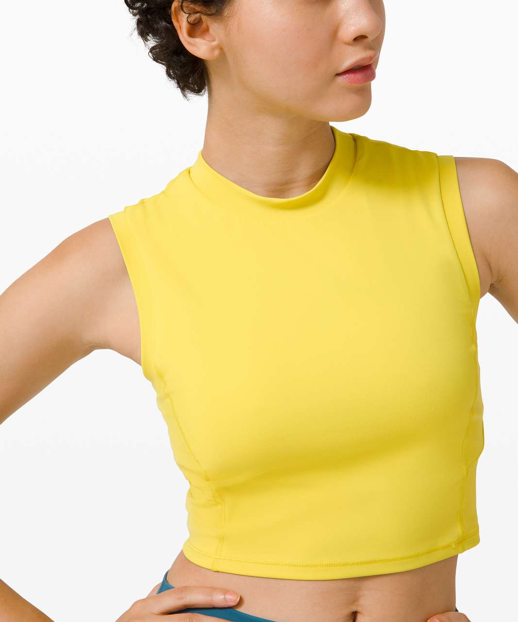 Lululemon Sweat Intention Tank - Yellow Serpentine