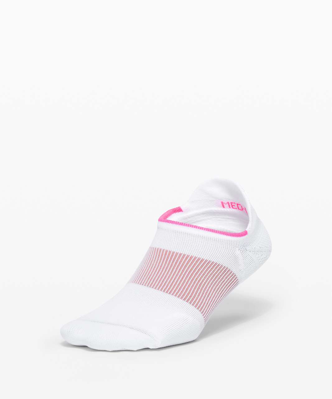 Lululemon Power Stride Tab Sock *Stripe - White / Pink Highlight