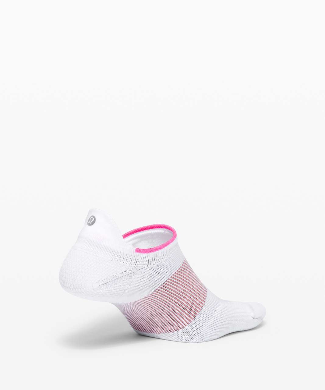 Lululemon Power Stride Tab Sock *Stripe - White / Pink Highlight