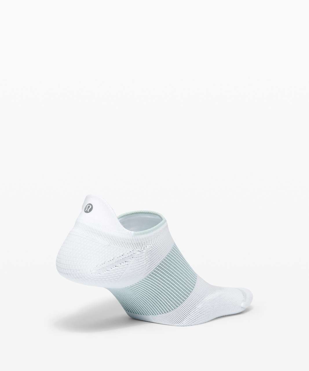 Lululemon Power Stride Tab Sock *Stripe - White / Hazy Jade