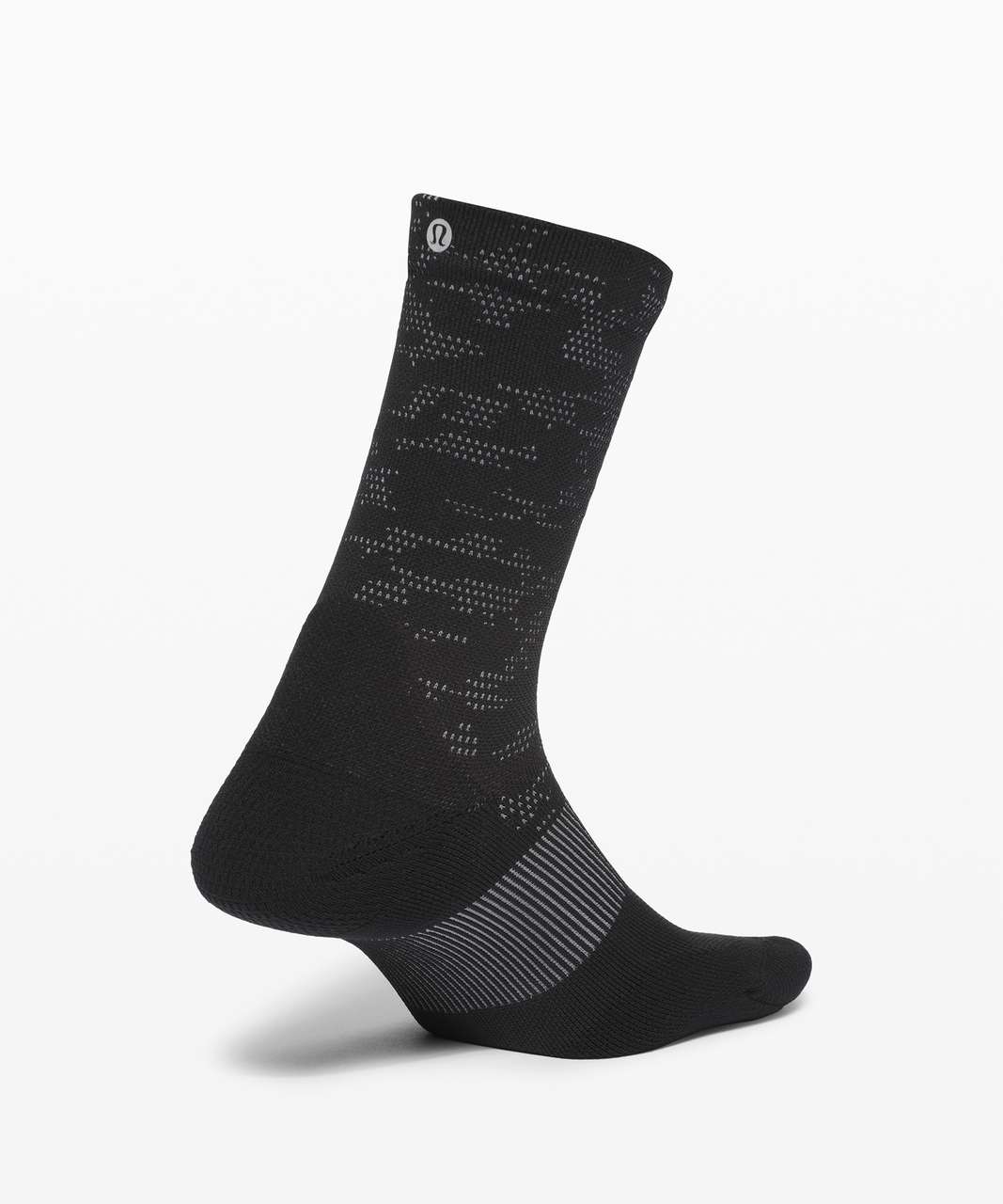 Lululemon Power Stride Crew Sock *Camo - Black