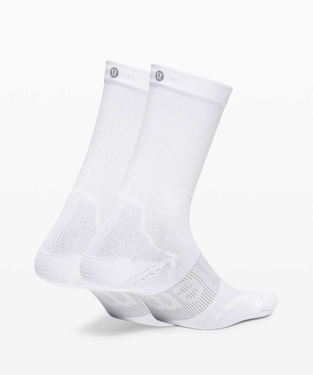 Lululemon Power Stride Crew Sock Wordmark *2 Pack - White