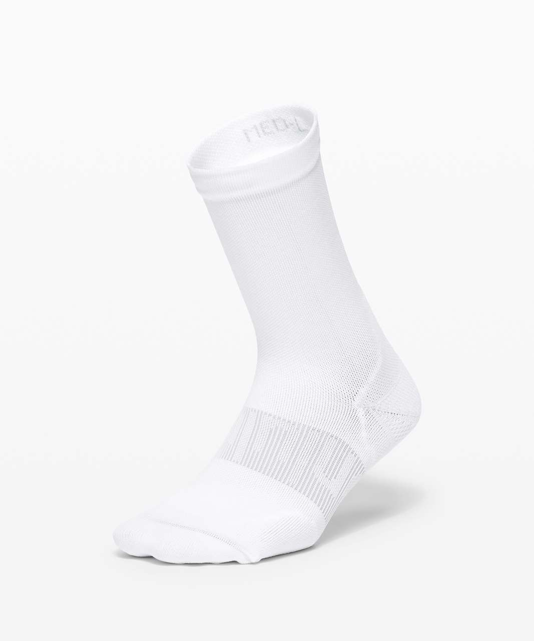 Lululemon Power Stride Crew Sock *Wordmark - White