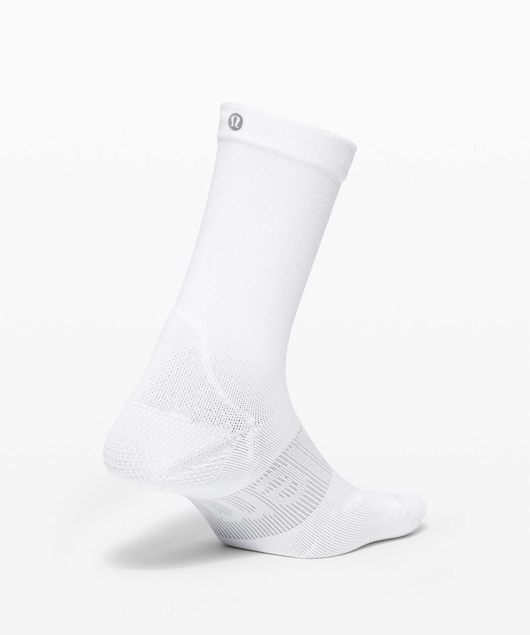 Lululemon Power Stride Crew Sock *Wordmark - White