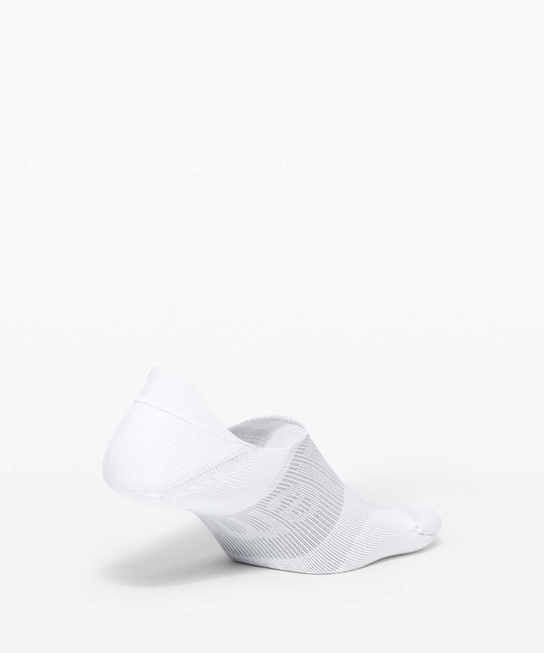 Lululemon Power Stride No Show Sock Active Grip *Wordmark - White