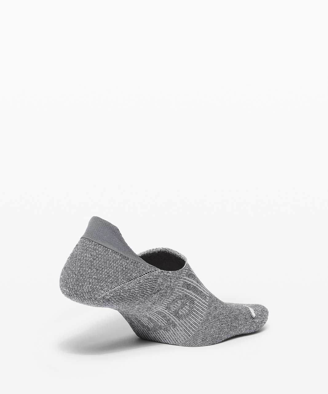 Lululemon Power Stride No Show Sock *Performaheel - Heathered Graphite Grey