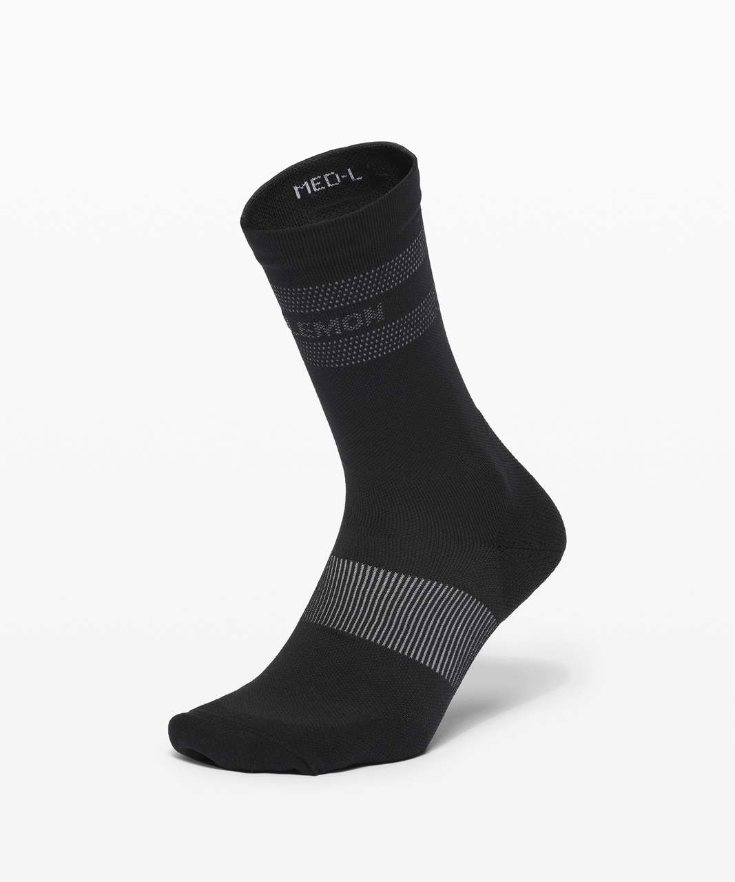 Lululemon Power Stride Crew Sock *Mantra - Black