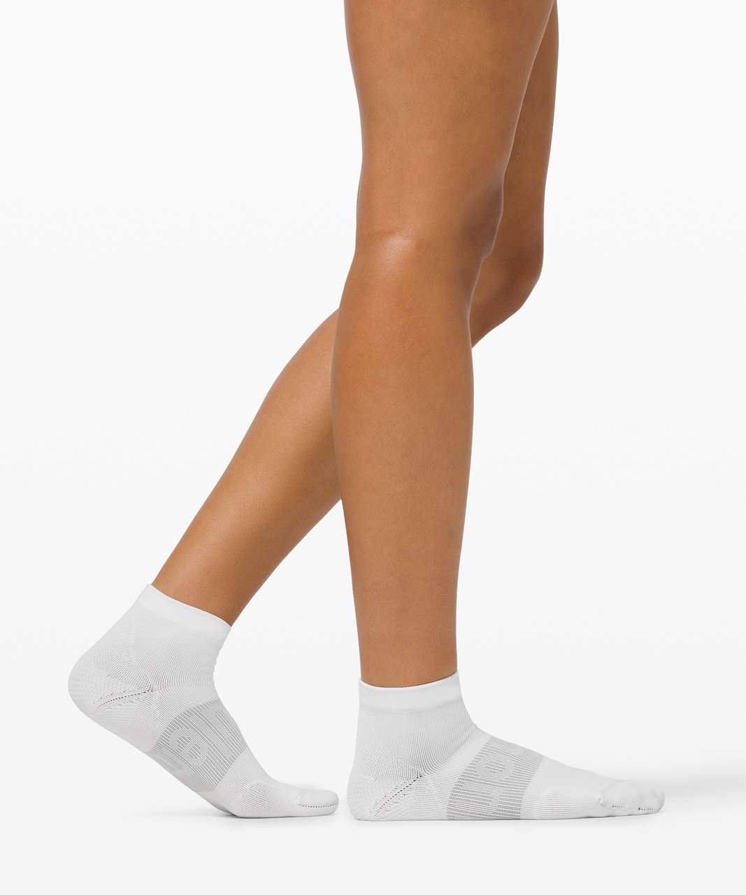 Lululemon Power Stride Ankle Sock *Wordmark - White