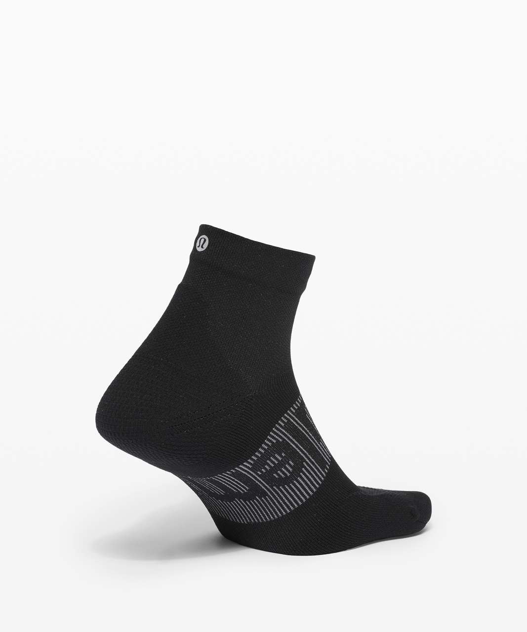 Lululemon Power Stride Ankle Sock *Wordmark - Black