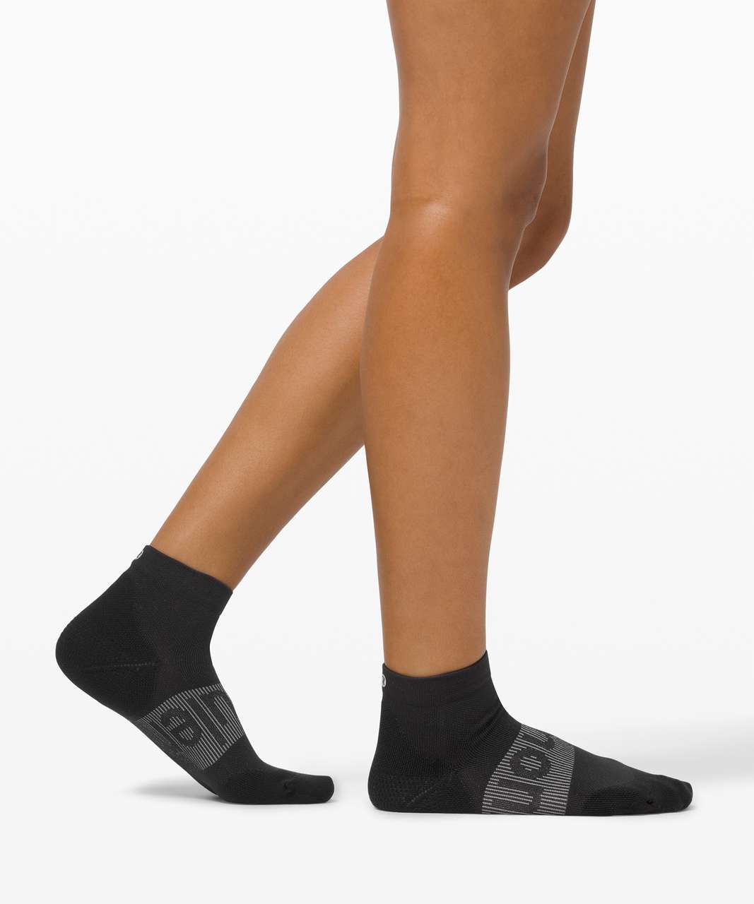 Lululemon Power Stride Ankle Sock *Wordmark - Black