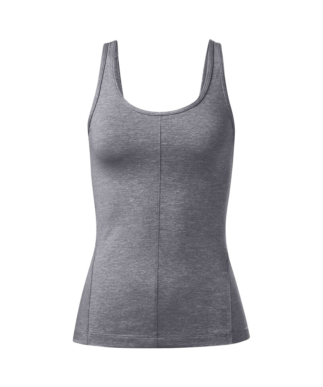 new lululemon back at it again tank *super soft luxtreme* heathered slate  sz 8