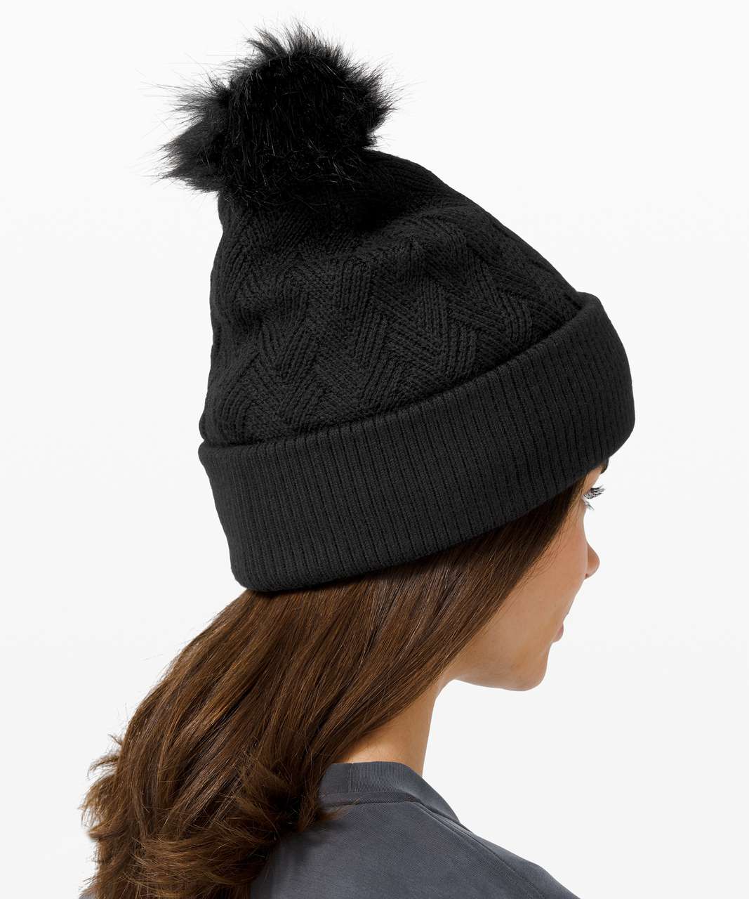 Lululemon Sherpa Weave Pom Beanie - Black