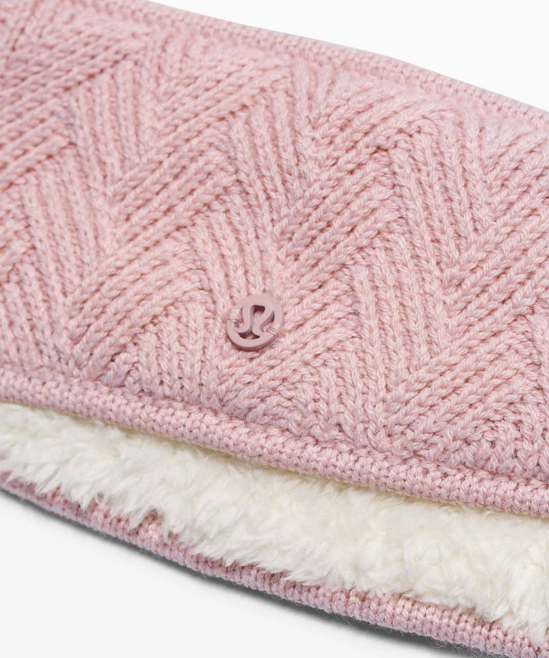 Lululemon Sherpa Weave Earwarmer - Porcelain Pink