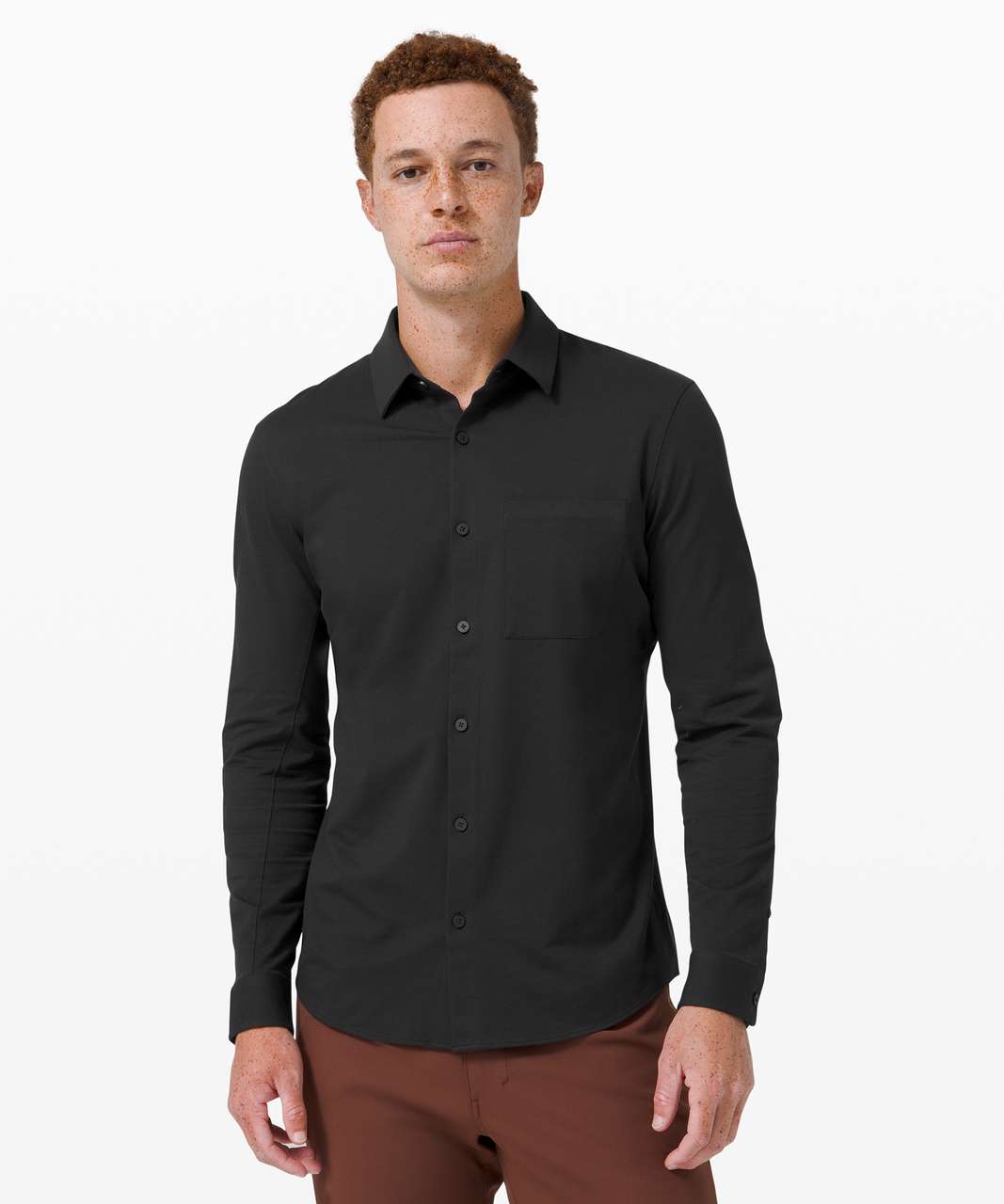 Lululemon The Fundamental Long Sleeve Shirt, Black , Small