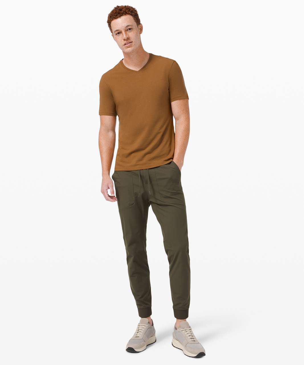 Lululemon 5 Year Basic V - Burnt Caramel - lulu fanatics