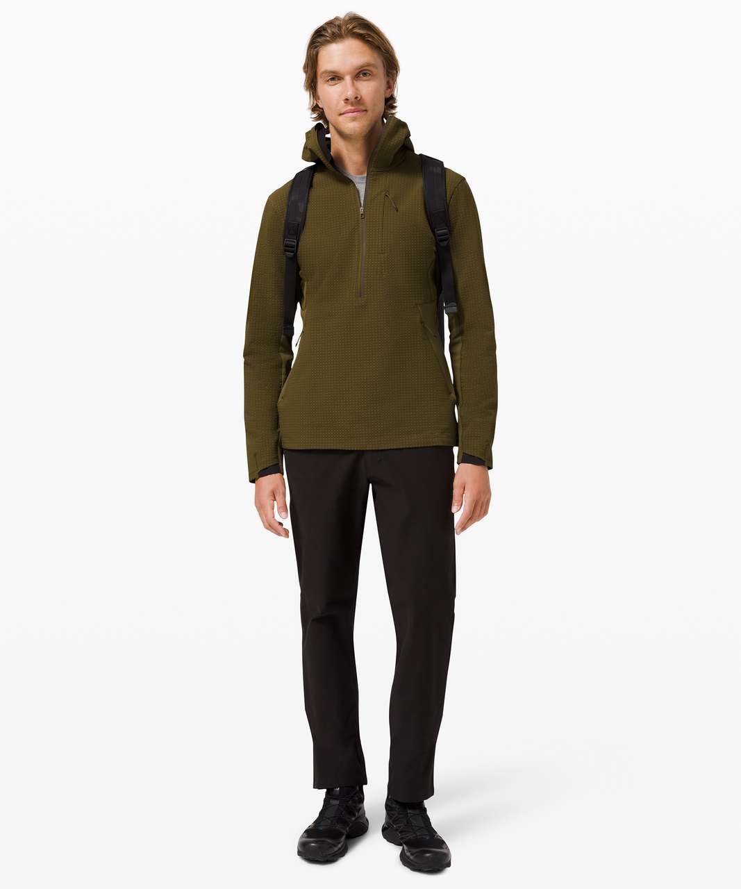 Lululemon - Cold-Terrain Mesh-Trimmed Jersey Half-Zip Hooded