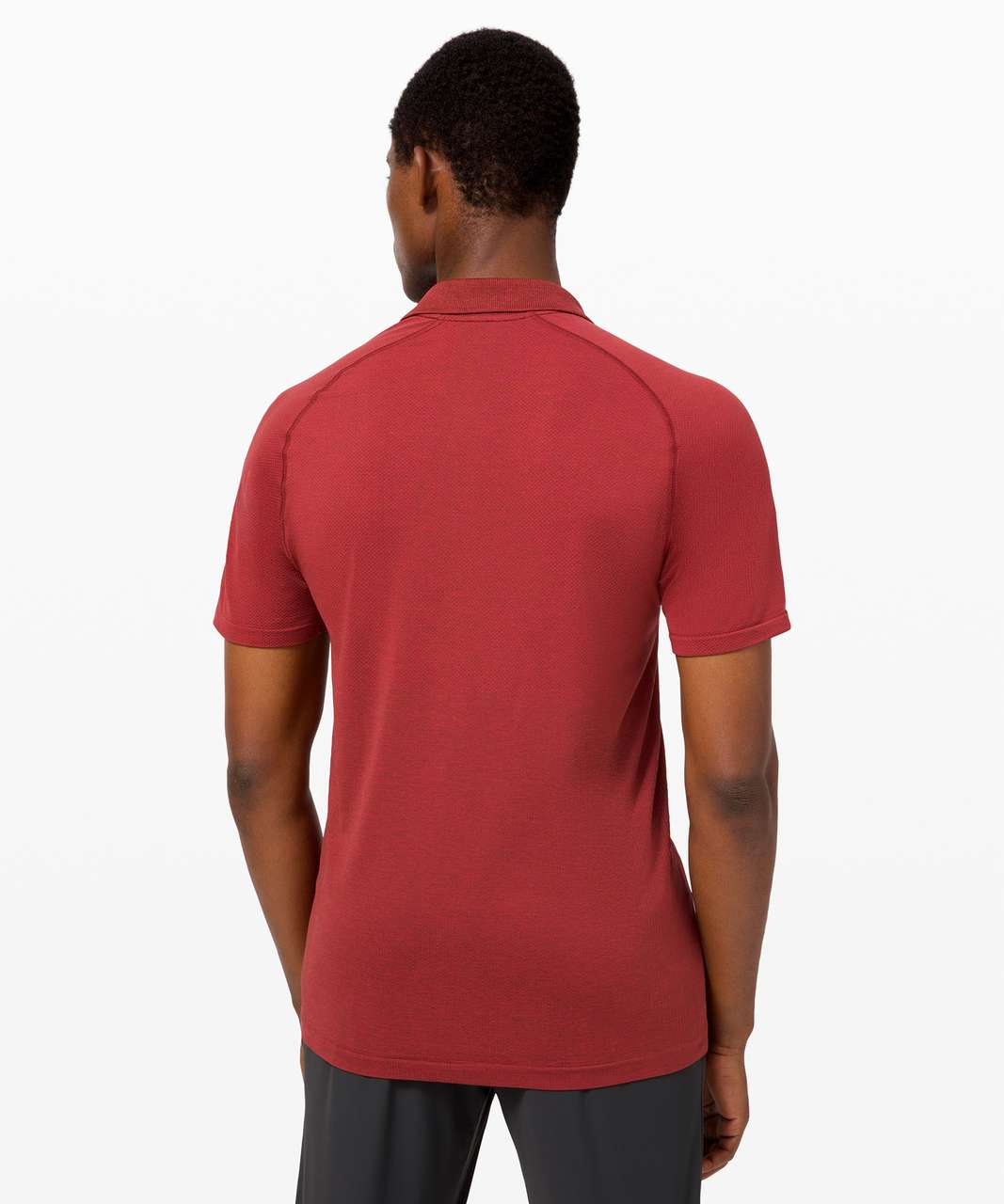 Lululemon Metal Vent Tech Polo 2.0 - Dark Red / Savannah