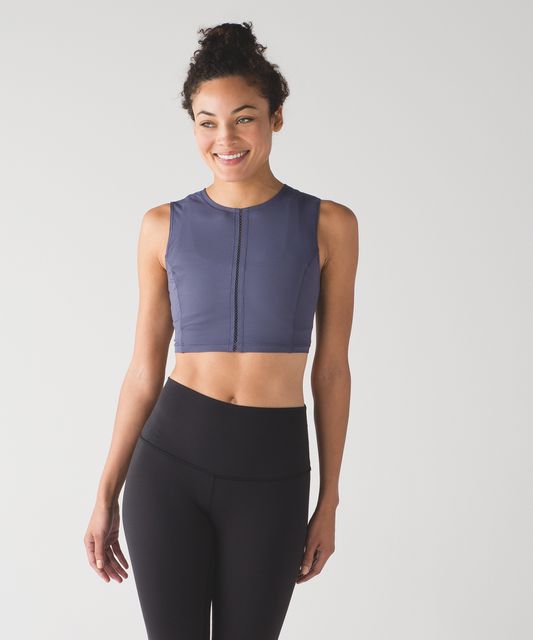 Lululemon Sculpt It Crop Tank - Black - lulu fanatics