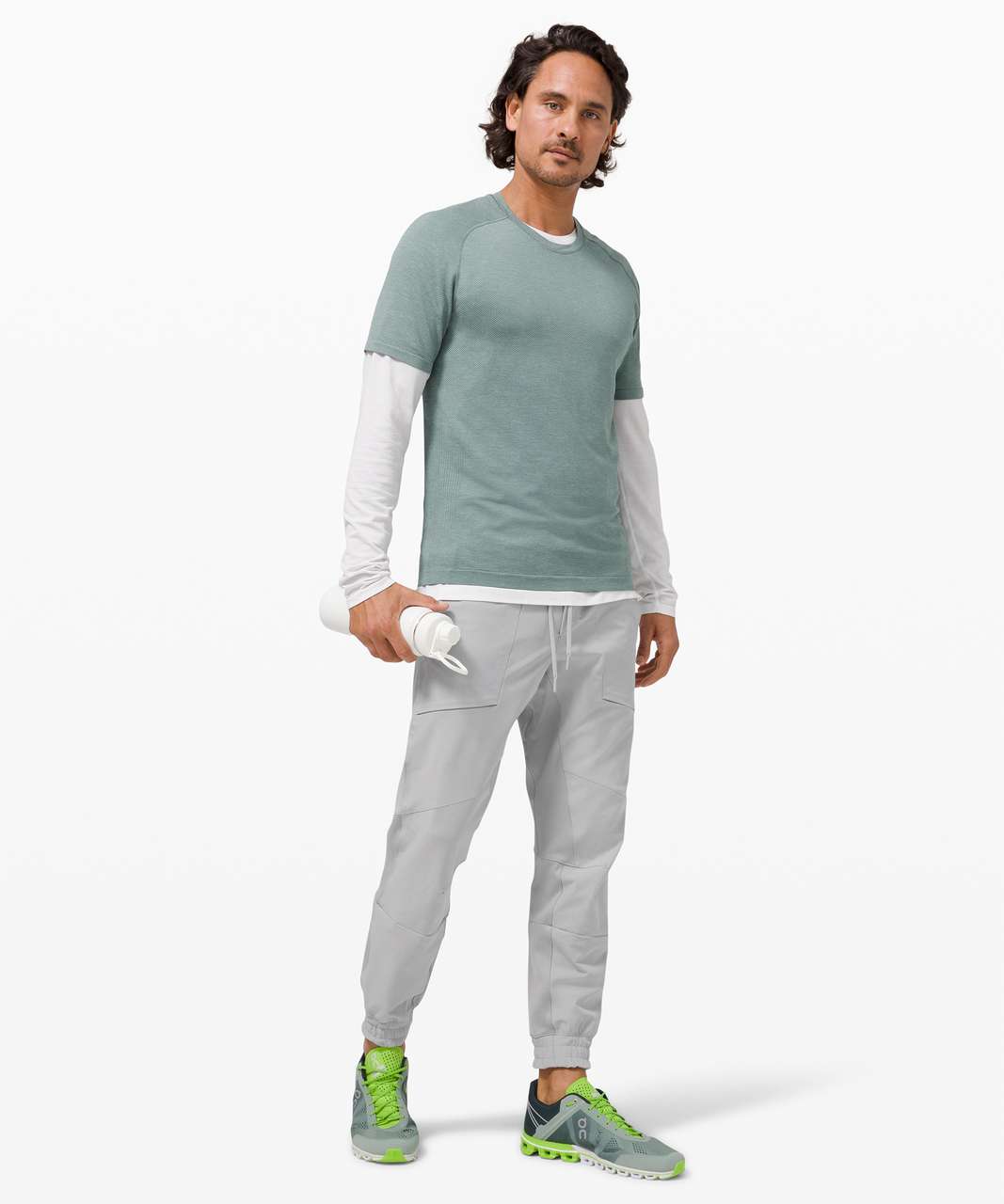 Buy Lululemon License To Train Joggers - Heathered Raw Linen/white At 30%  Off