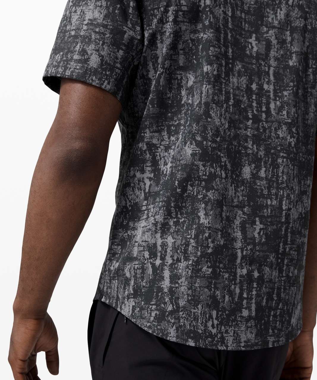 Lululemon Airing Easy Short Sleeve Shirt *Ventlight Mesh - Erosion Asphalt Grey Obsidian