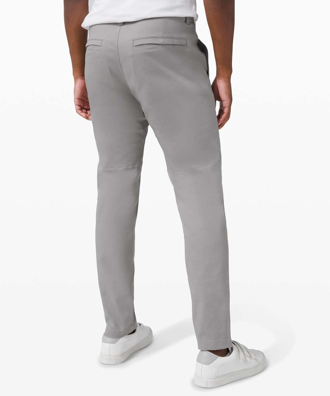 Lululemon Commission Pant Slim *Oxford 32" - Gull Grey / White