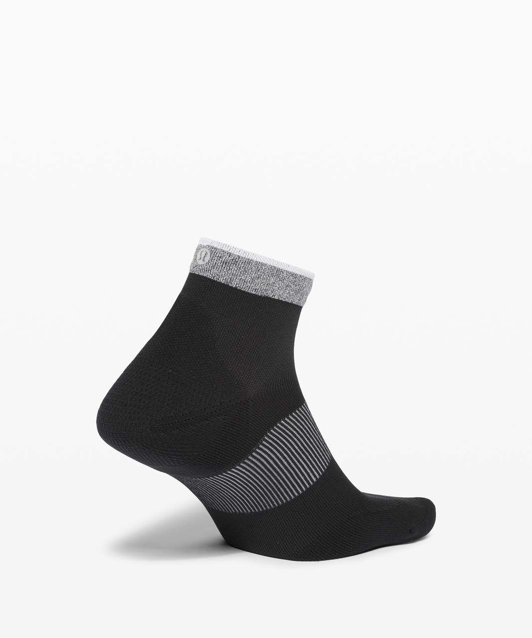 Lululemon Power Stride Ankle Sock *Stripe - Black (First Release)