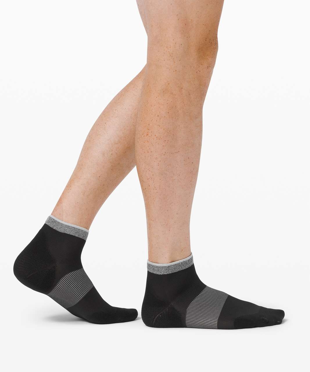 Lululemon Power Stride Ankle Sock *Stripe - Black (First Release)