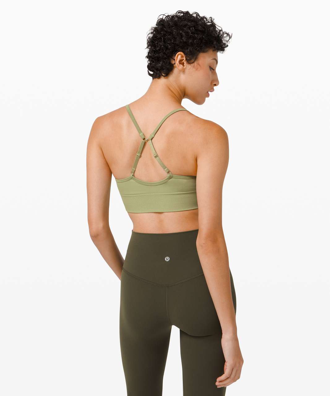 Lululemon Ebb To Street Bra *Light Support, A/B Cup - Vista Green