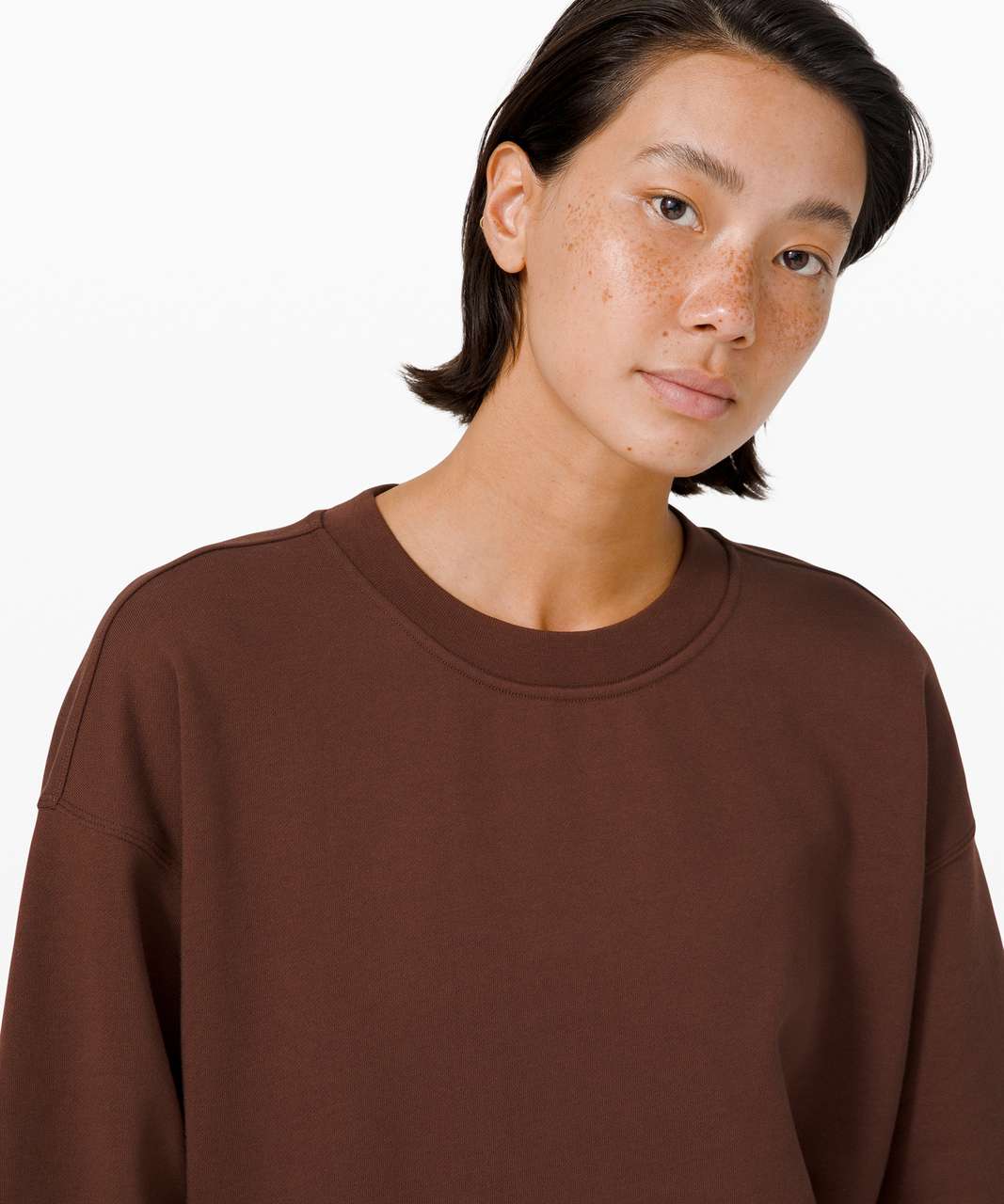 Lululemon Perfectly Oversized Crew - Brown Earth