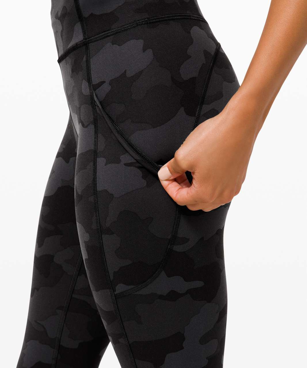 Lululemon Align Camo Deep Coal Multi Women Invigorate High Rise