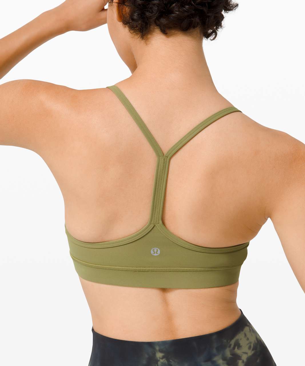 Lululemon Flow Y Bra Nulu *Light Support, B/C Cup - Bronze Green