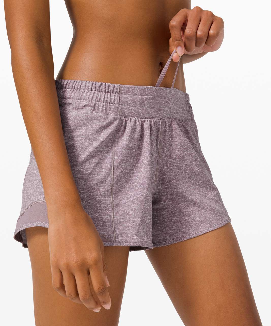 Lululemon Hotty Hot Short II *Long 4" - Heather Lux Multi Violet Verbana