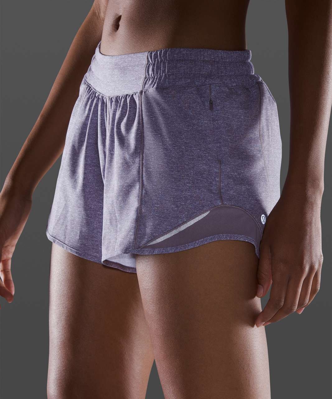 Lululemon Hotty Hot Short II *Long 4" - Heather Lux Multi Violet Verbana