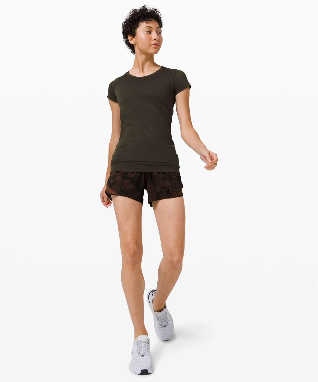 Lululemon Hotty Hot Short II *Long 4 - Incognito Camo Multi Grey / Black  (First Release) - lulu fanatics