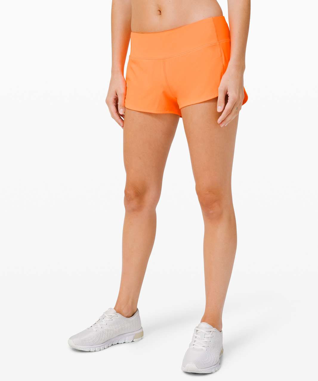 Lululemon Speed Up Low-rise Lined Shorts 2.5 In Highlight Orange