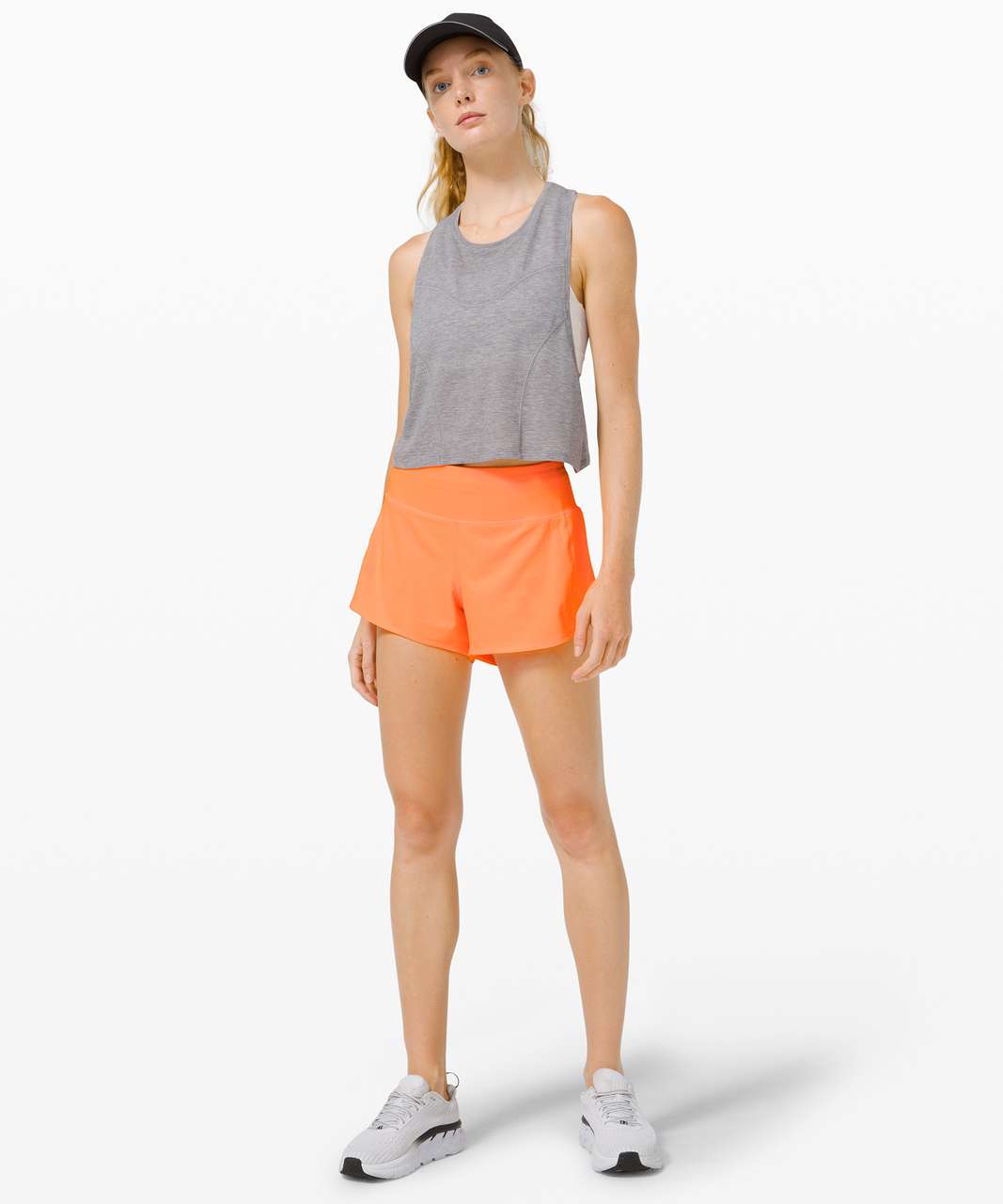 NEW Women Lululemon Speed Up High-Rise Lined Short 4 Sunny Coral Size 8