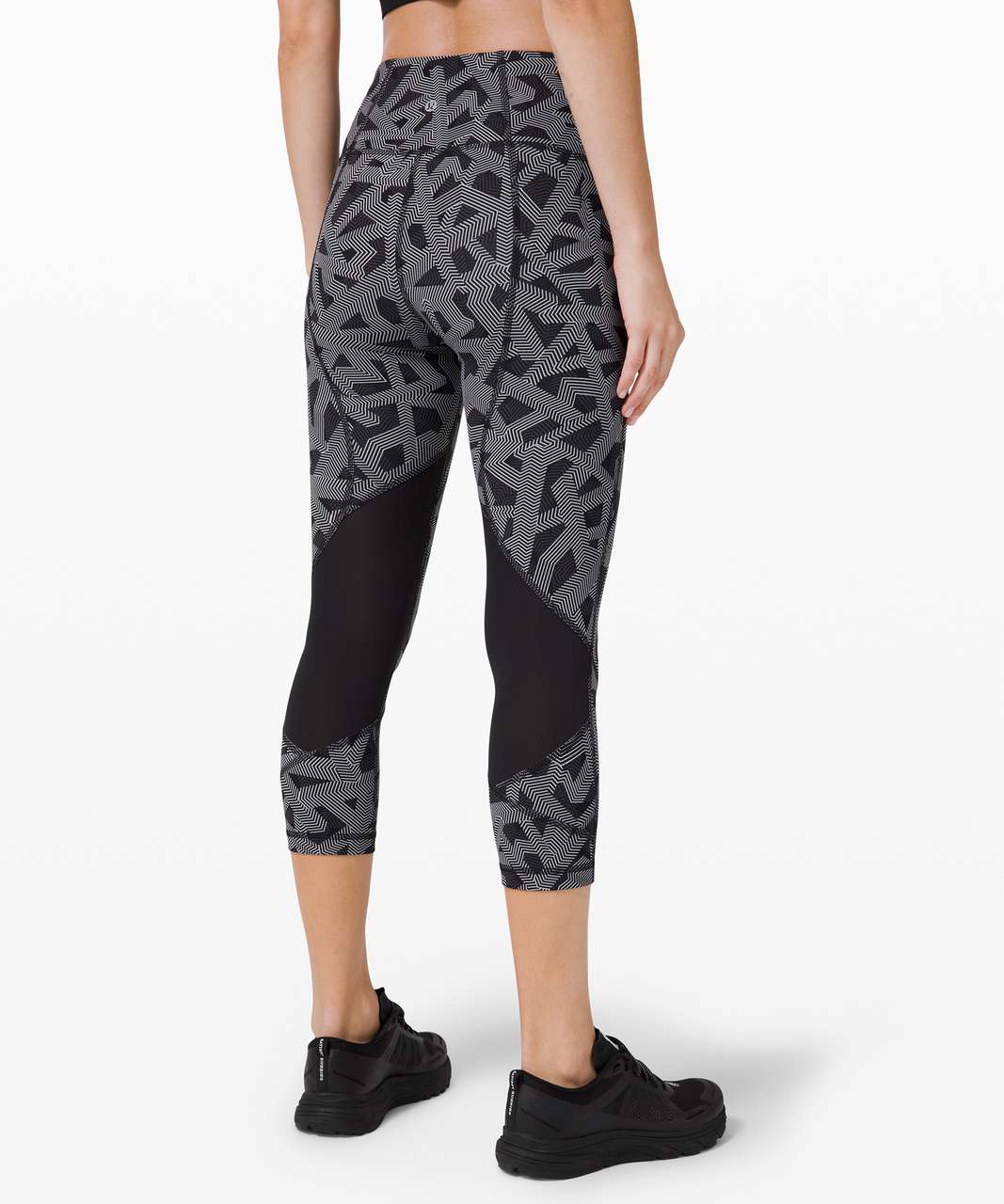 Lululemon Pace Rival High-Rise Crop 22 - Labyrinth Black Light