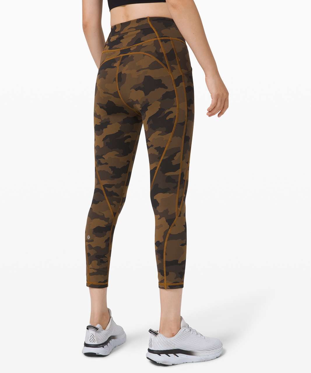 Lululemon Time To Sweat Crop 23" - Heritage 365 Camo Burnt Caramel