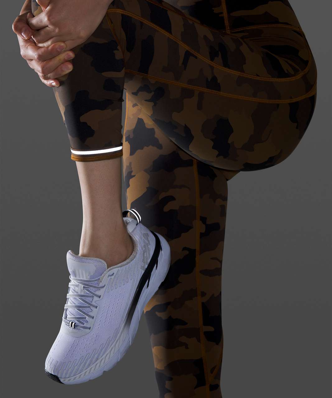 Lululemon Time To Sweat Crop 23" - Heritage 365 Camo Burnt Caramel