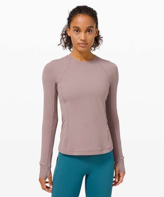 Lululemon Runderful Long Sleeve - Space Dye Camo White Silver Spoon ...