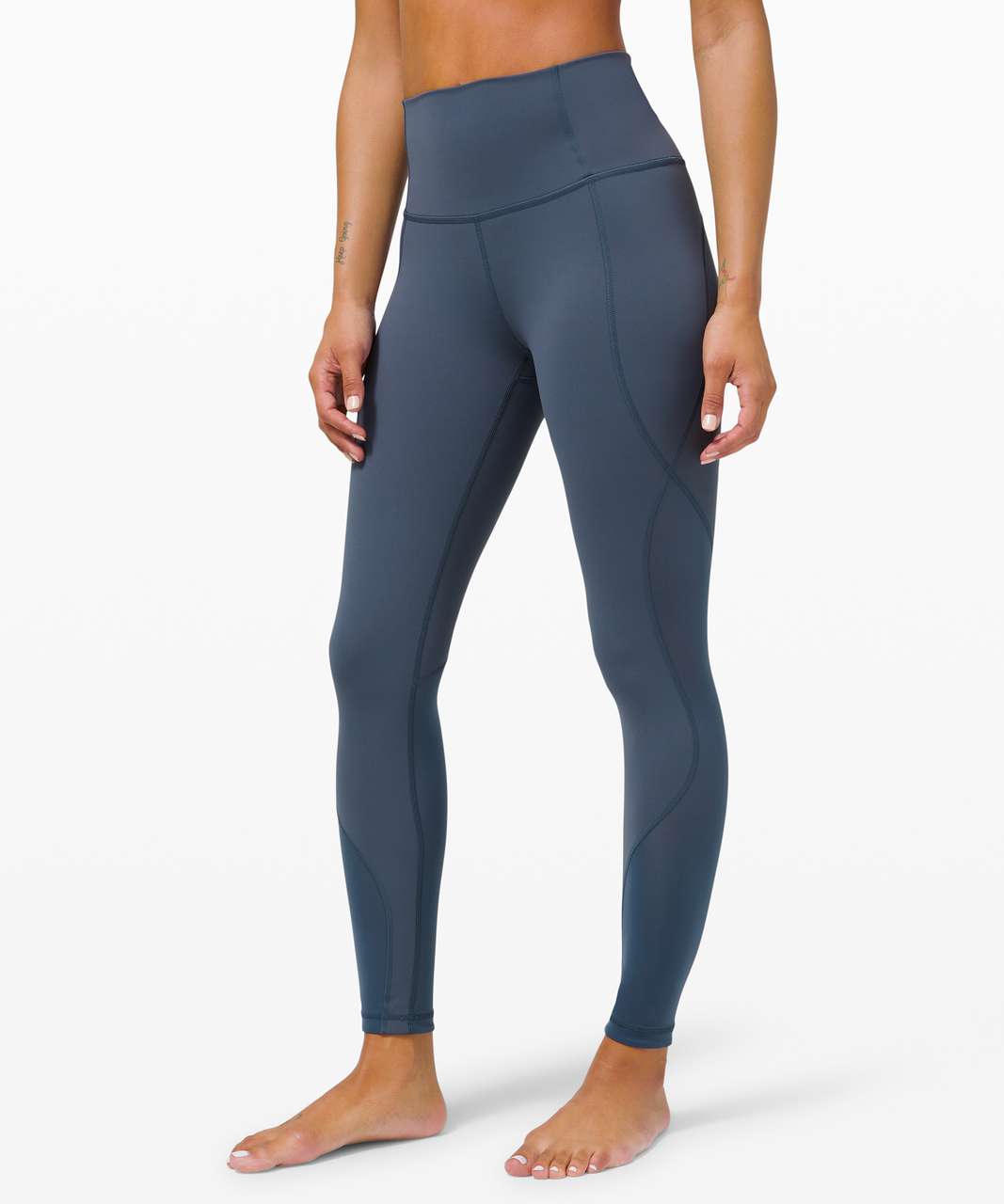 Lululemon Wunder Under High-Rise Tight 25" *Chiffon Mesh - Iron Blue